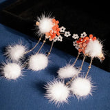 Flower Hanfu Hair Accessory Hairgrip for Girls Women