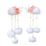 Flower Hanfu Hair Accessory Hairgrip for Girls Women