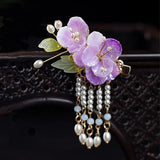 Hanfu Flower Hair Accessory Hair Clips Headwear for Girls Women