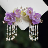 Hanfu Flower Hair Accessory Hair Clips Headwear for Girls Women