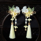 Rabbit Hair Clips with Tassel Hairgrip for Girls