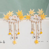 Rabbit Hair Clips with Tassel Hairgrip for Girls