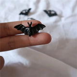 Halloween Bat Ring Adjustable Gothic Stretch Band Unisex Jewelry