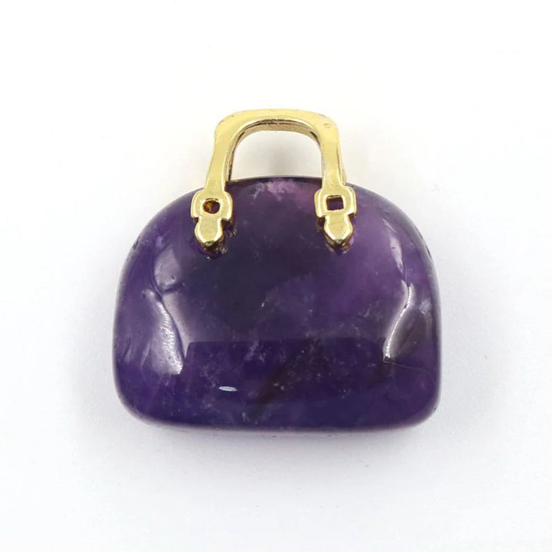 Natural Stone Pendant Reiki Healing Quartz Lapis Pendulum