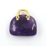 Natural Stone Pendant Reiki Healing Quartz Lapis Pendulum