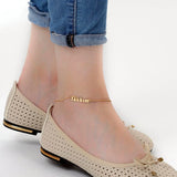 Nameplate Anklet Personalized Leg Chain Stainless Steel Foot Jewelry