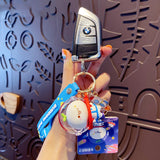 Long Grass Face Dumpling Doll Astronaut Keychain Cartoon Space Suit Pilot Keych