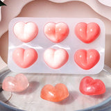 Heart Butt Silicone Mold for DIY Jewelry Hairpin Keychain