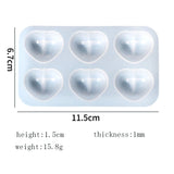 Heart Butt Silicone Mold for DIY Jewelry Hairpin Keychain