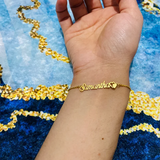 Heart Name Bracelet ID Stainless Steel Personalized Women