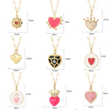 Heart Romantic Love Necklace for Women Stainless Steel Chains Pendant