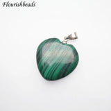 Malachite Metal Clasps Pendant Gemstone Fine Jewelry Necklace DIY Supplies