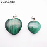 Malachite Metal Clasps Pendant Gemstone Fine Jewelry Necklace DIY Supplies