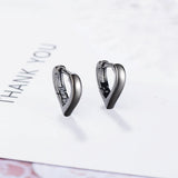 Heart Shaped Earring 925 Sterling Silver Heart Earring Bridesmaid
