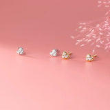 925 Silver Heart Stud Earrings|Women's Jewelry