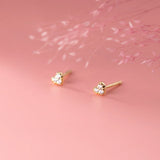 925 Silver Heart Stud Earrings|Women's Jewelry
