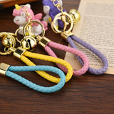 Heart Unicorn Keychain for Women Girls Rainbow Unicorn Key Ring