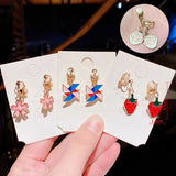 Cartoon Ear Pins for Girls Children Earrings