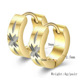 Men's Punk Stainless Steel Small Hoop Earrings