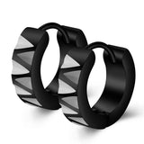 Men's Punk Stainless Steel Small Hoop Earrings