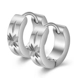Men's Punk Stainless Steel Small Hoop Earrings