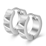 Men's Punk Stainless Steel Small Hoop Earrings