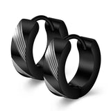 Men's Punk Stainless Steel Small Hoop Earrings