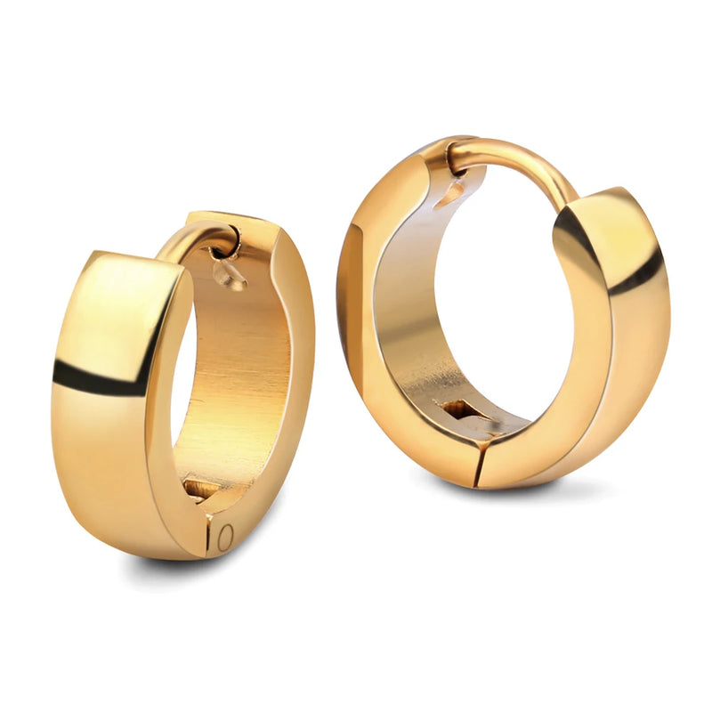 Hoop Earrings Silver Plated Stainless Steel Metal Party Accessories