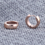 Hoop Earrings Silver Plated Stainless Steel Metal Party Accessories