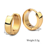 Hoop Earrings Silver Plated Stainless Steel Metal Party Accessories