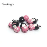 Japanese Doll Enamel National Girl Jingle Bells Charms Party Necklace Bracelet