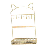 Jewelry Display Stand w/ 8 Hooks - Multipurpose Necklace Earring Rings