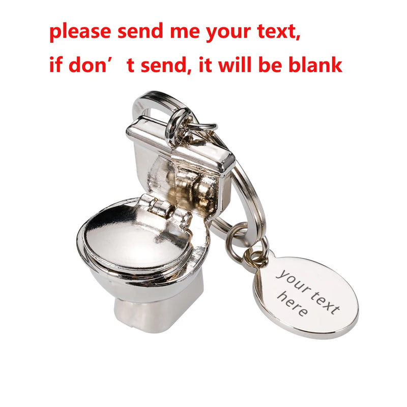 3D Toilet Keychain Mini Keyring Gift Decor Funny Gift Car Styling