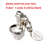 3D Toilet Keychain Mini Keyring Gift Decor Funny Gift Car Styling