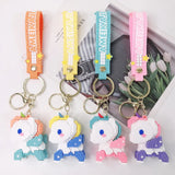 Unicorn Pixel Block Keychain Decoration Pendant Gift