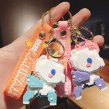 Unicorn Pixel Block Keychain Decoration Pendant Gift