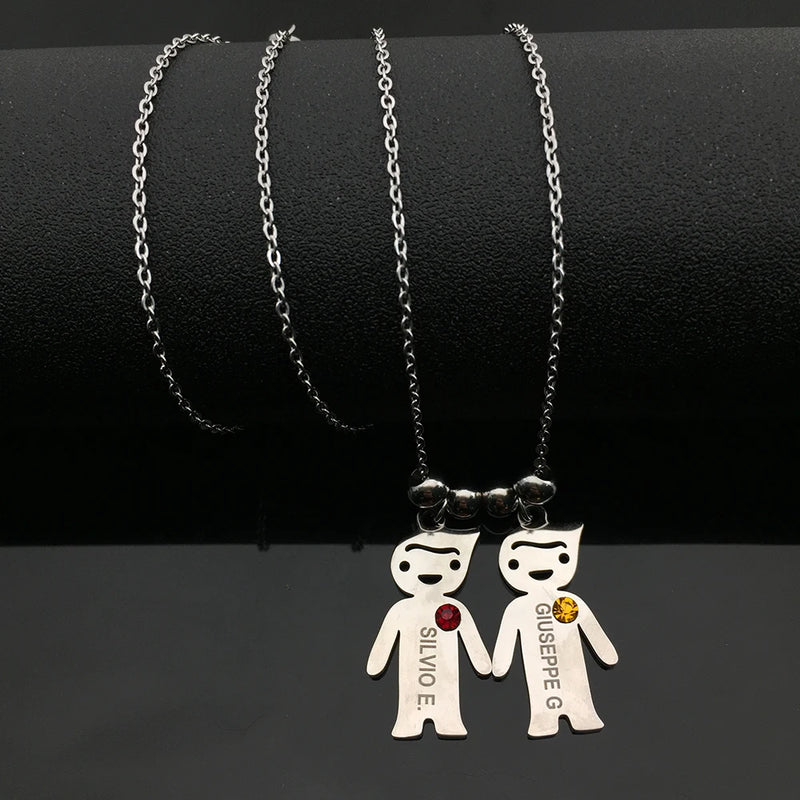 Crystal Choker Necklace for Mom & Kids Drop YP8683