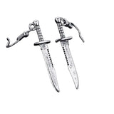 Vintage Goth Punk Dangle Drop Earrings Halloween Jewelry