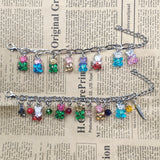 Colorful Candy Bear Charm Bracelet Women Gift