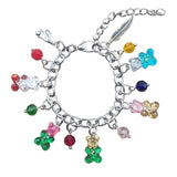 Colorful Candy Bear Charm Bracelet Women Gift
