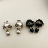 Little Bee Earrings Vintage Golden Pearl Earring Little Bee Jewelry