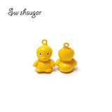 Duck Jingle Bells Pendant Bracelet Necklace Charms