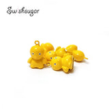 Duck Jingle Bells Pendant Bracelet Necklace Charms