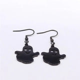 Little Ghost Metal Dangle Earrings Stainless Steel Drop Earrings