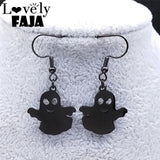 Little Ghost Metal Dangle Earrings Stainless Steel Drop Earrings