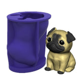 Pug Dog Home Decor Epoxy Resin Mold DIY Crafts Silicone Mould