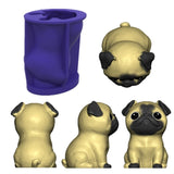 Pug Dog Home Decor Epoxy Resin Mold DIY Crafts Silicone Mould