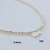 Freshwater Pearl Whale Necklace 925 Sterling Silver Pendant Girls Jewelry