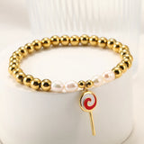 Lollipop Bracelet for Women with Freshwater Pearls