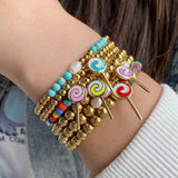 Lollipop Bracelet for Women with Freshwater Pearls